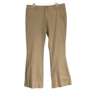 Magellan Sportswear Khaki Cotton Straight Leg Pants Size 12 Med